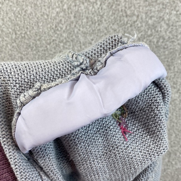Vtg. Herman Geist hand embroidered cardigan S cottagecore floral 80's feminine - Picture 11 of 12